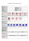 COSHH/DSEAR assessment record