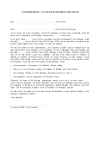 Letter extending furlough